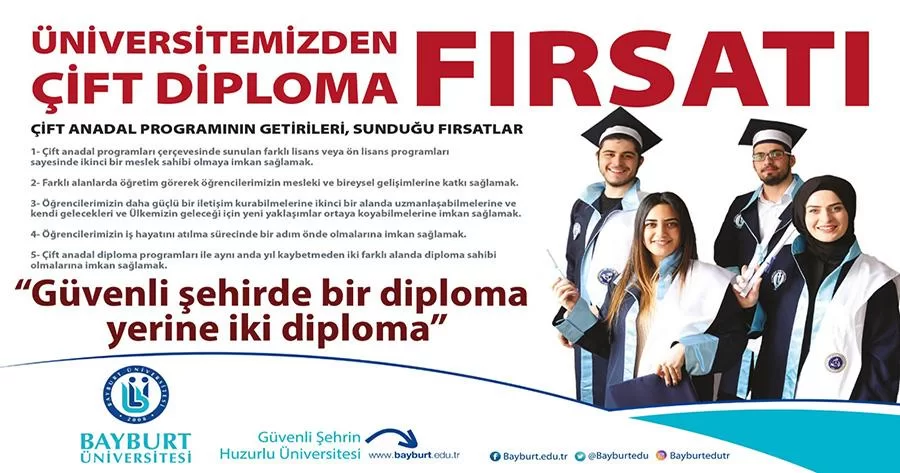 Bayburt Üniversitesi’nden Çift Diploma Fırsatı