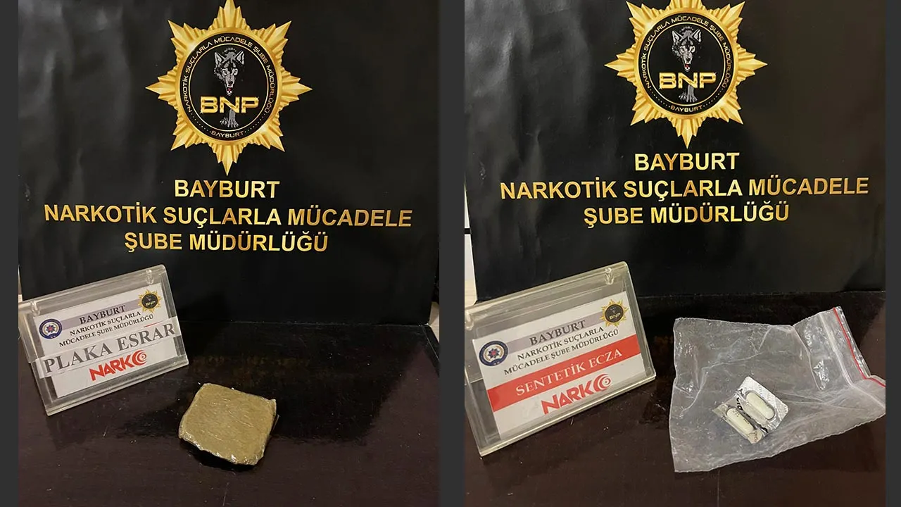 Bayburt'ta Uyuşturucu Operasyonu! 2 Kişi Hakkında Adli İşlem Yapıldı