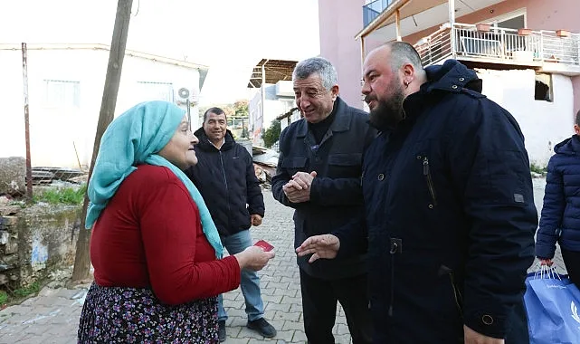 Yeni yıl pastası ve sepeti Başkan Günay'dan