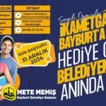 İkametini Bayburt'a Alan Öğrencilere Müjde! Hediye Çeki Kampanyası