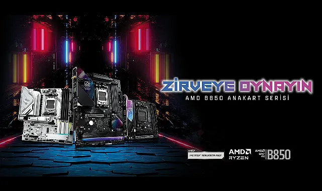 ASRock Rakipsiz Performansa Sahip Yeni AMD B850 Serisi Anakartlarını Tanıttı haberi