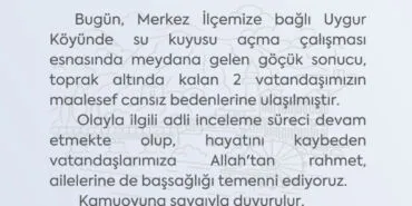 Amasya'da sondajda göçük: 2 ölü haberi