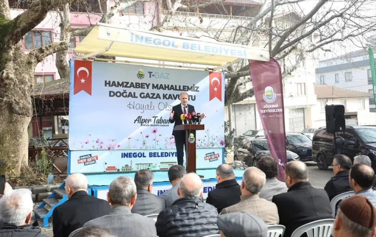 Bursa  İnegöl’de 3 mahalle doğal gaza kavuştu haberi