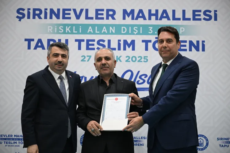 Bursa Yıldırım’da 960 hak sahibi tapularını teslim aldı haberi