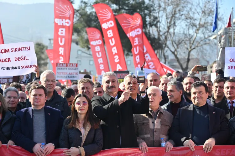 Bursa'dan adaletsizliğe yürüdüler haberi