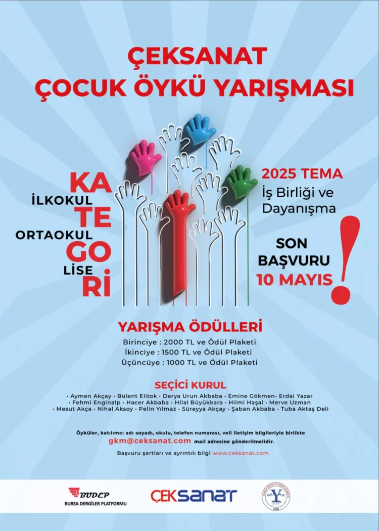 ÇEKSANAT'tan ödüllü çocuk öykü yarışması haberi