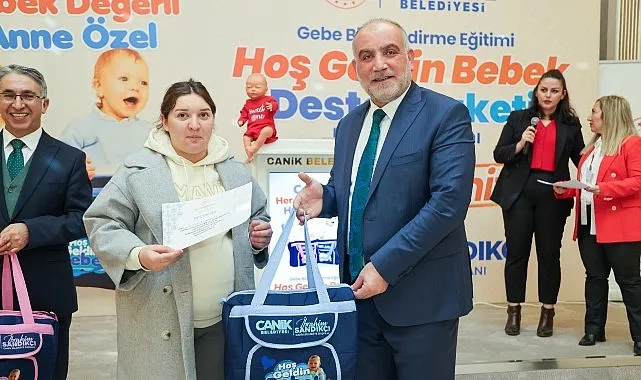 Canik'te Anne Adaylarına Bebek Destek Paketi haberi