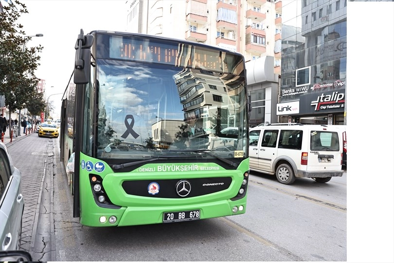 Denizli Büyükşehir’den siyah kurdeleli anma haberi