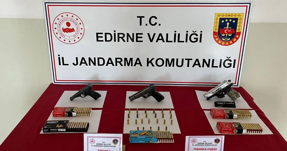 Edirne Havsa’da kaçak silah operasyonu! haberi