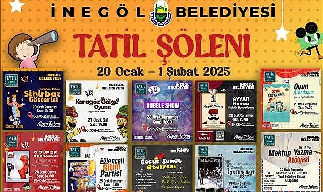 İnegöl’de Sömestr Tatili Dolu Dolu Geçecek haberi