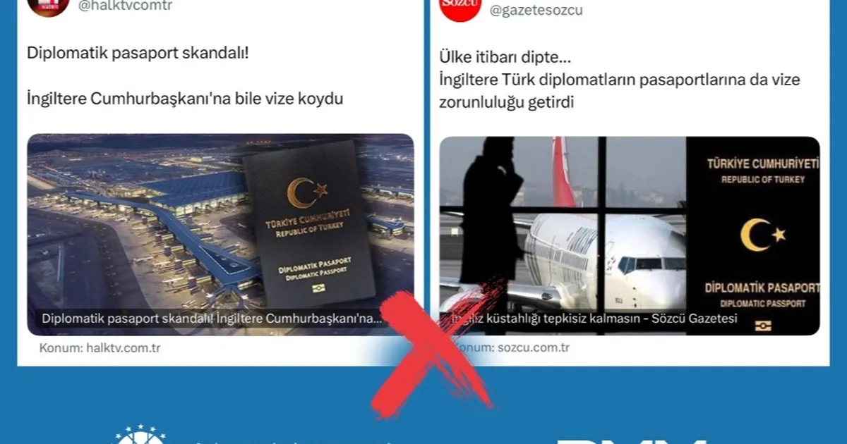 İngiltere’nin diplomatik pasaport sahiplerinde vize iddialarına açıklama haberi