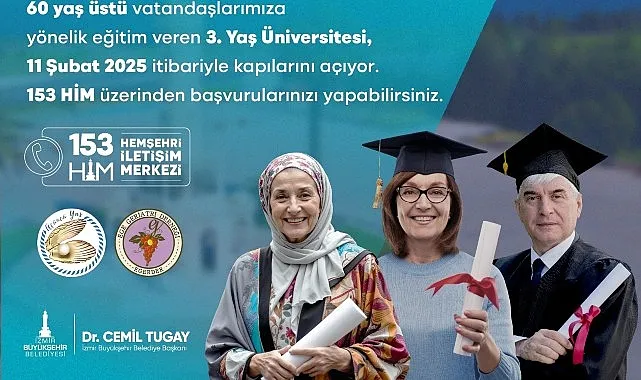 İzmir Büyükşehir Belediyesi’nden 60 yaş ve üstü yurttaşlar için ücretsiz üniversite haberi