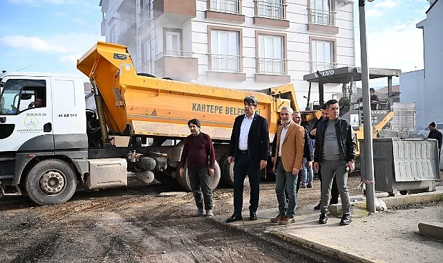 Kartepe İstasyon Mahallesi'ne 280 Ton Asfalt Serildi haberi