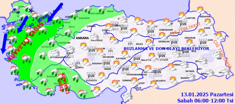 Meteoroloji'den 'kuvvetli' uyarı! haberi