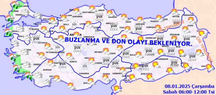 Meteoroloji'den 8 Ocak hava raporu... Bugün hava nasıl olacak? haberi