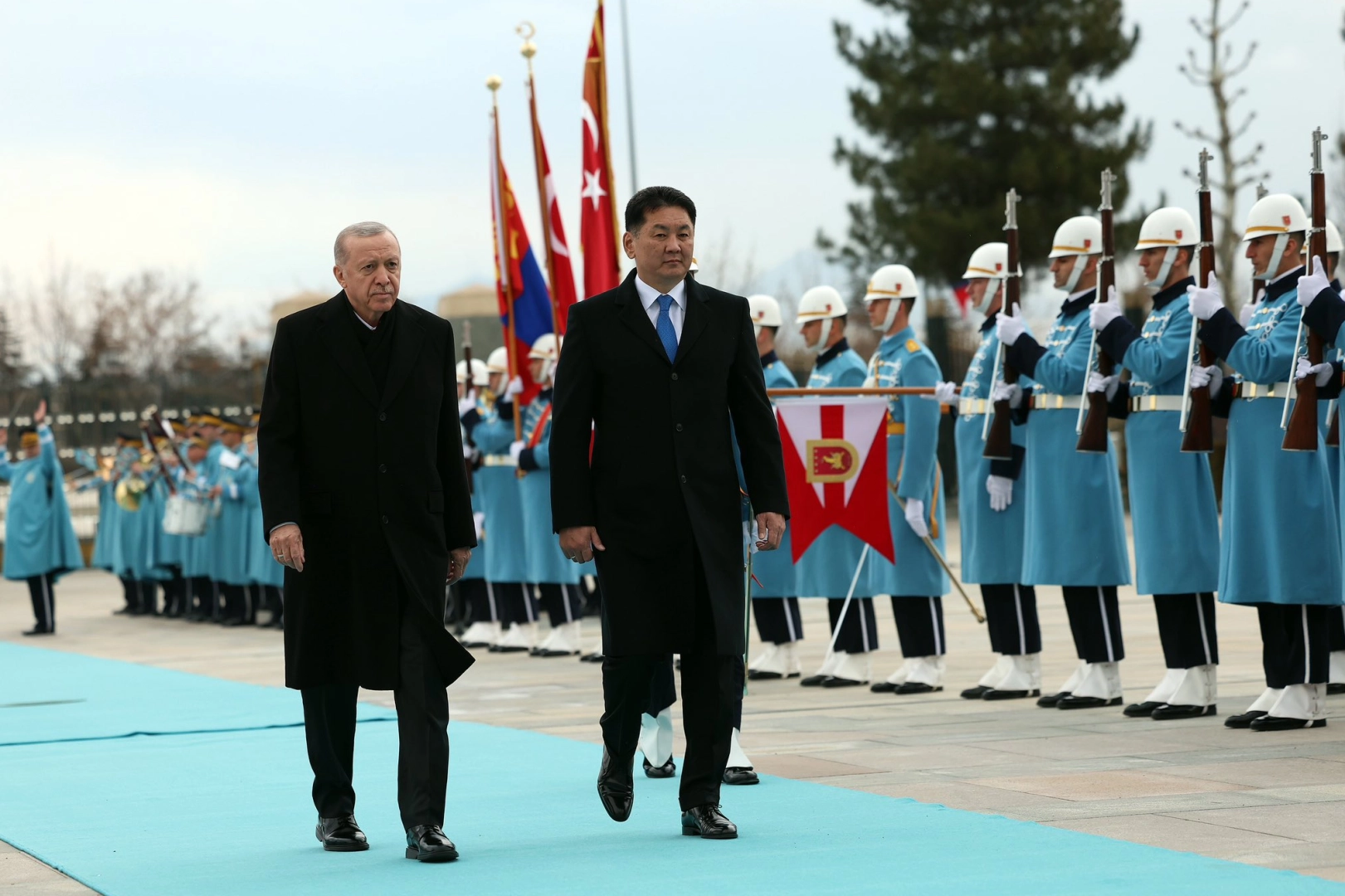 Moğolistan Cumhurbaşkanı Ankara'da haberi