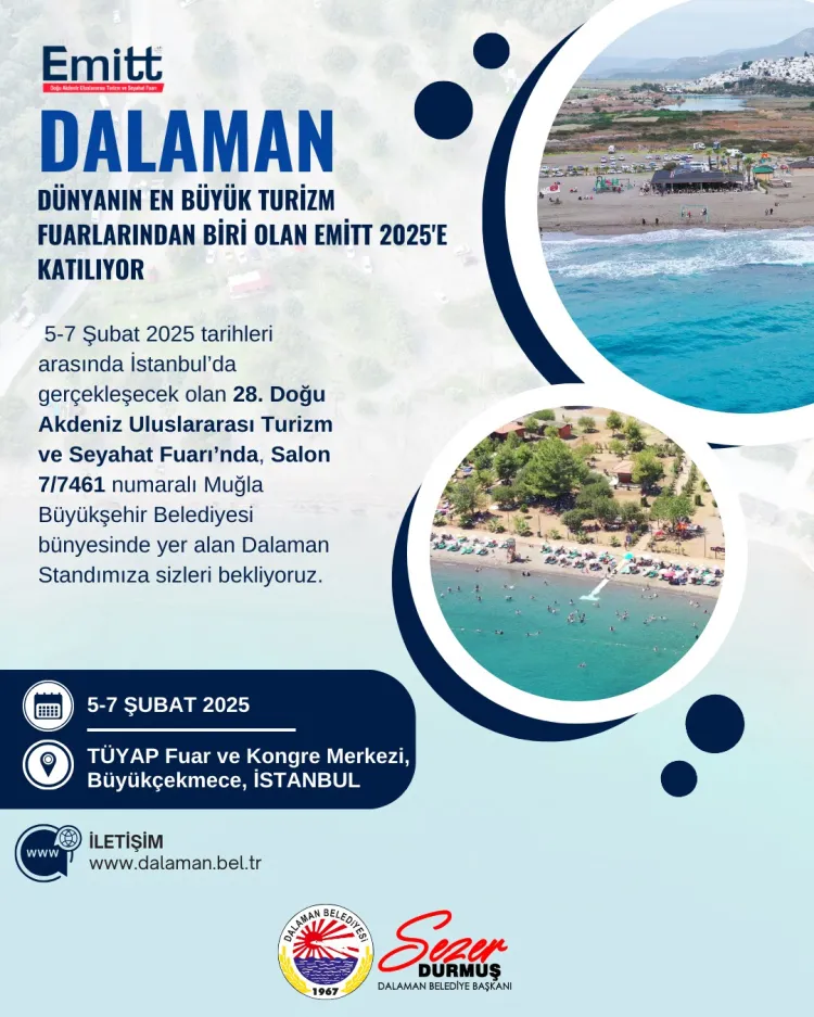 Muğla Dalaman, EMITT Fuarı’na hazır haberi