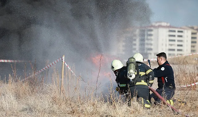 Nevşehir ve Gülşehir İtfaiyelerinden Ortak Tatbikat haberi