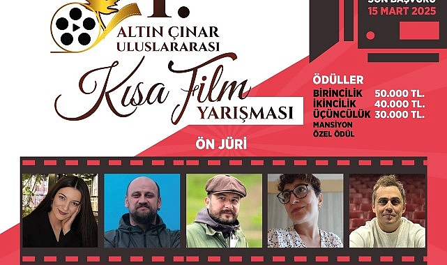 1. Altın Çınar Uluslararası Kısa Film Yarışması başvuruları başladı haberi