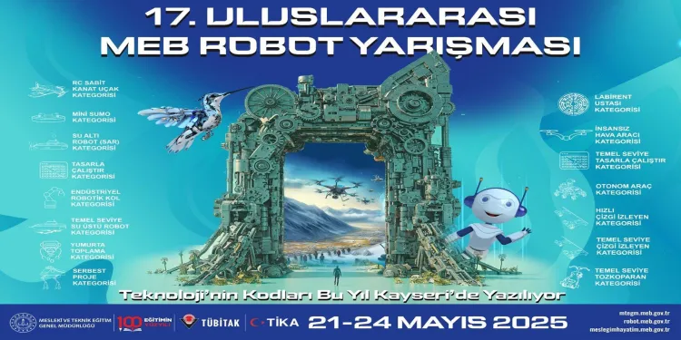 17. Uluslararası MEB Robot Yarışması başladı haberi