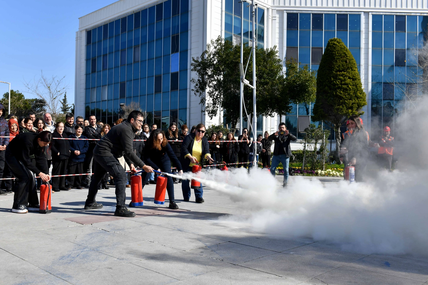 Antalya Muratpaşa Belediyesi'nde yangın tatbikatı haberi