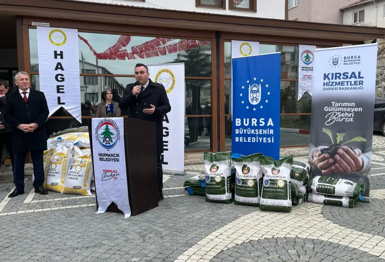 Bursa Büyükşehir'den çiftçiye tohum desteği haberi