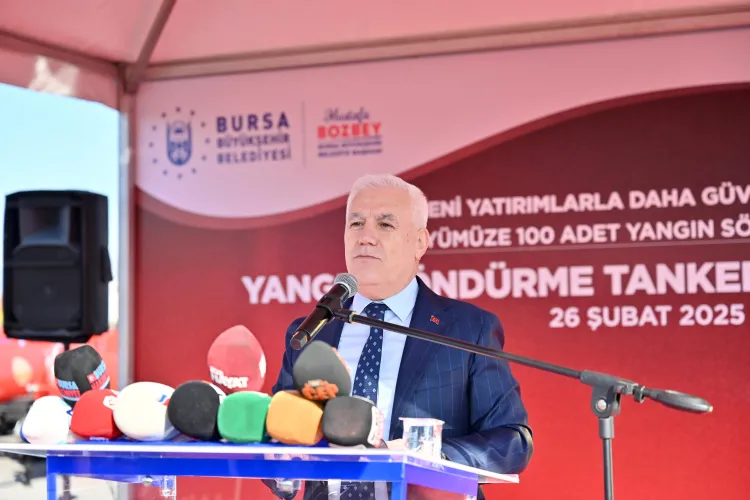 Bursa Büyükşehir'den kırsal mahallelere yangın tankeri haberi