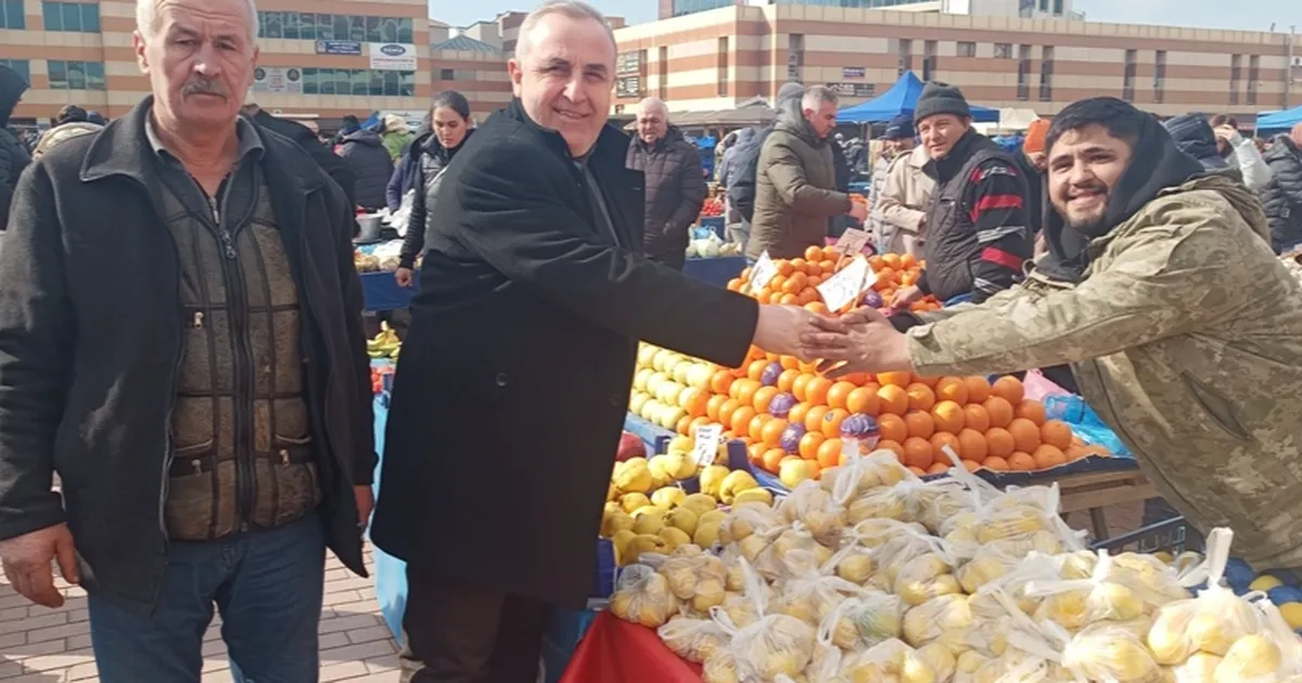 Edirne Keşan'da pazar esnafına ziyaret haberi