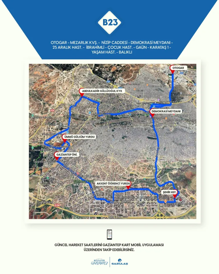 Gaziantep Büyükşehir, gece de otobüs seferlerini başlattı haberi