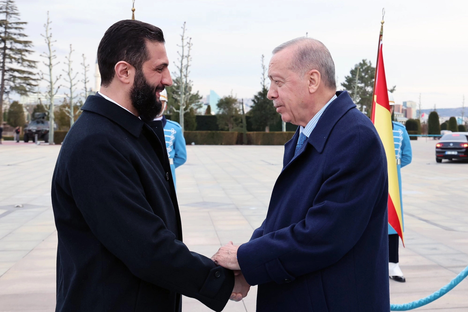 Geçiş dönemi Cumhurbaşkanı Şara, Türkiye'de haberi