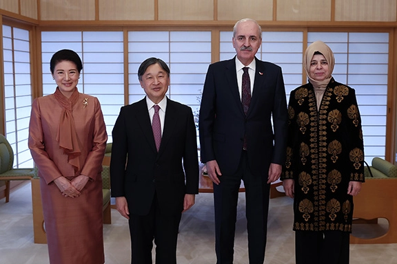 Japonya İmparatoru, TBMM Başkanı Kurtulmuş'u kabul etti haberi