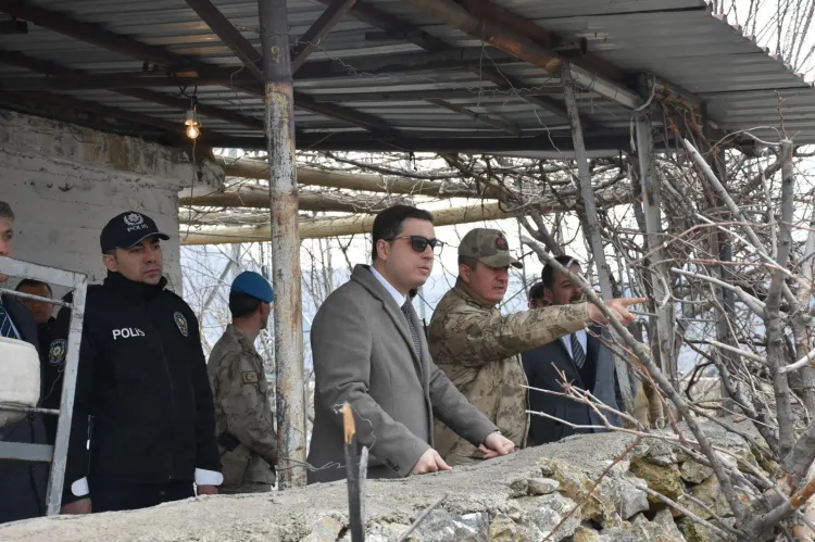 Kaymakam Başar'dan üs güvenlik bölgelerine ziyaret haberi