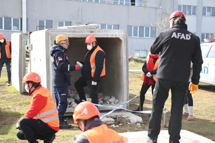 Keşan’da gönüllü afet ekibi tatbikatta haberi