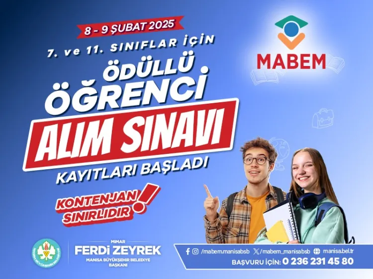 MABEM'den öğrencilere ödüllü sınav haberi