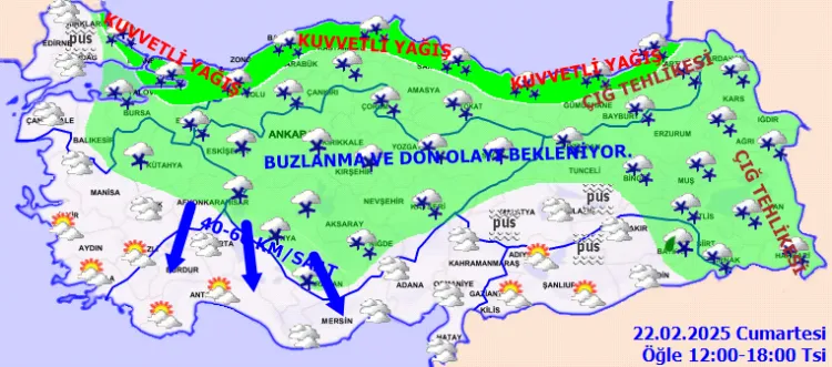 Meteoroloji'den uyarı! Kar, buzlanma ve çığ tehlikesi haberi