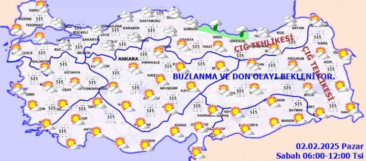 Pus, sis, don ve buzlanmaya dikkat! haberi