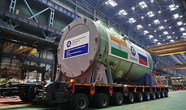 Rosatom, Hindistan'daki Kudankulam NGS'nin 6. Güç Ünitesi İçin Reaktör Kabını Sevk Etti haberi