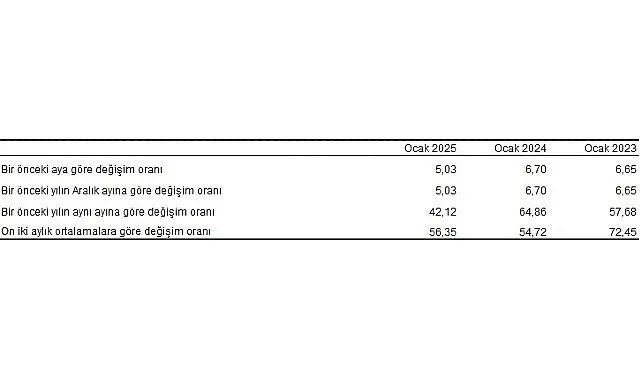 Tüik: Tüketici fiyat endeksi (TÜFE) yıllık %42,12, aylık %5,03 arttı haberi