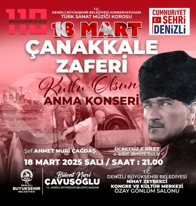 18 Mart ruhu Denizli’de yaşatılacak haberi