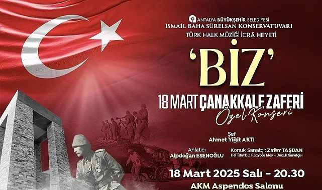 Çanakkale Zaferi’nin 110. Yıl Dönümüne Özel Konser haberi