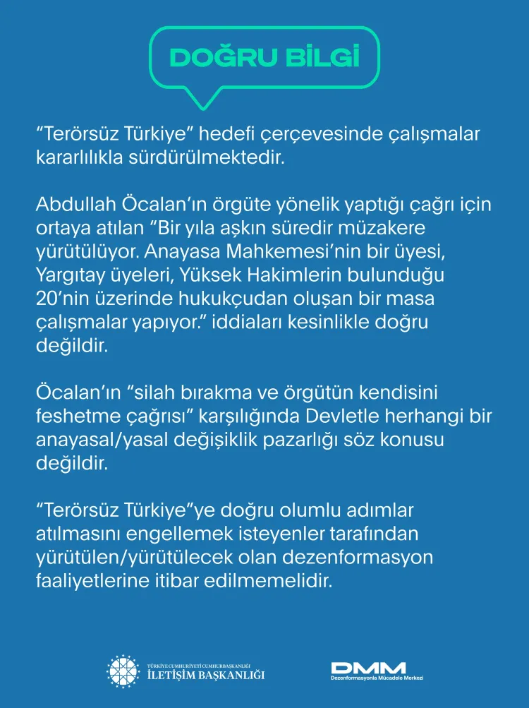 İletişim'den 'Terörsüz Türkiye' açıklaması haberi