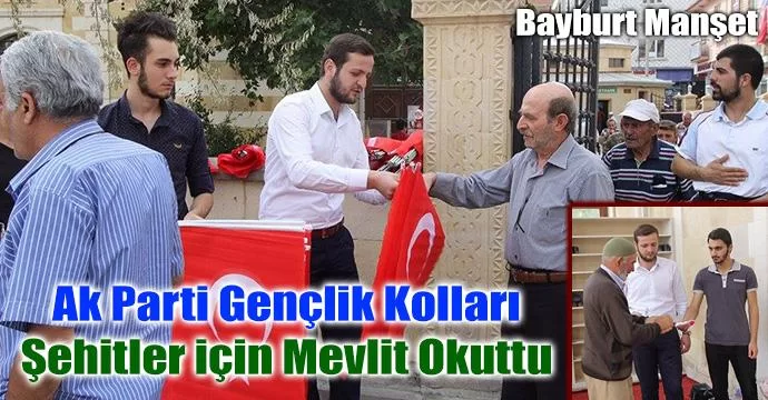 Ak Parti Gençlik Kolları Şehitler için Mevlit Okuttu