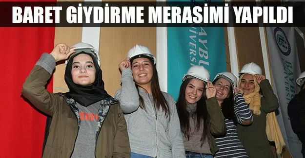 Bayburt'ta Baret Giydirme Merasimi Yapıldı