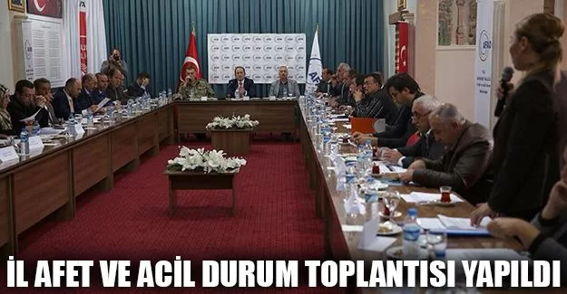 Bayburt’ta İl Afet ve Acil Durum Toplantısı Yapıldı