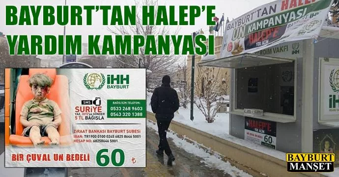 Bayburt'tan Halep'e Yardım Kampanyası